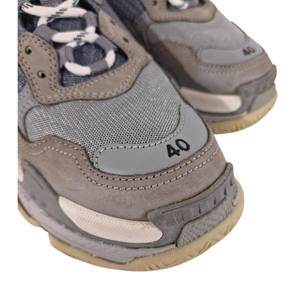 Balenciaga Triple S Sneakers US 7 EU 40 Mens Gray $1100 - Picture 5 of 14